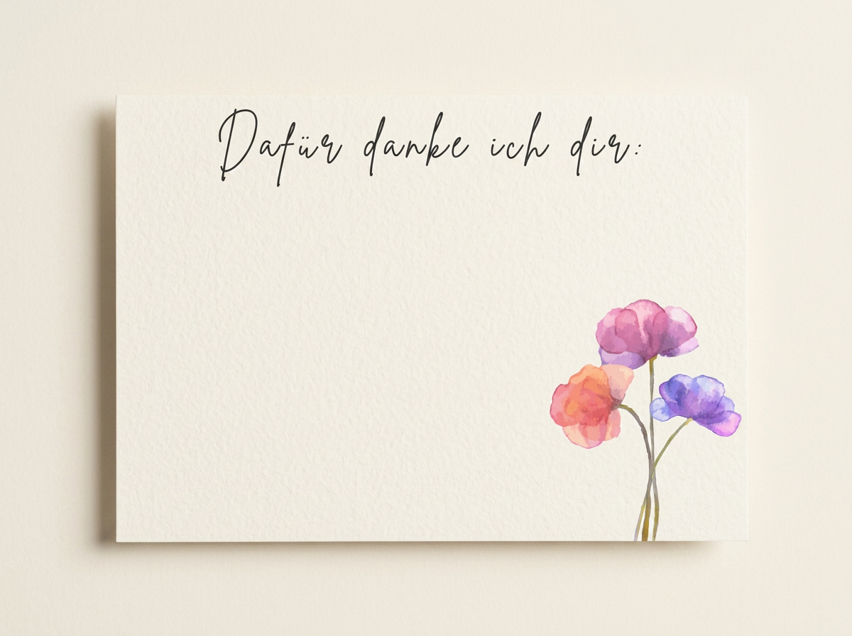 Dafür danke ich dir